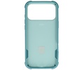 Leger Serie - Magsafe met Staande Functie Hoesje voor de iPhone 17 Pro Turquoise
