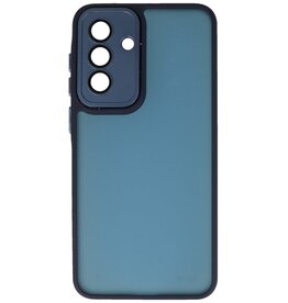 Mat-Transparent met Camera Beschermer Case voor Samsung Galaxy A07 Blauw