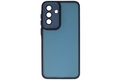 Mat-Transparent met Camera Beschermer Case voor Samsung Galaxy A07 Blauw