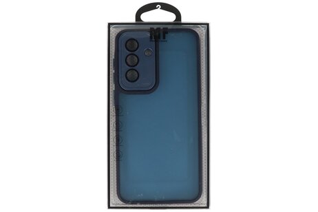 Mat-Transparent met Camera Beschermer Case voor Samsung Galaxy A07 Blauw