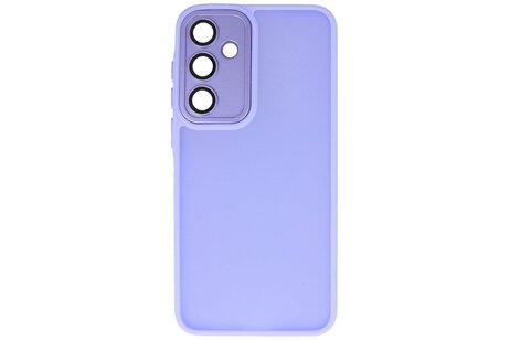Mat-Transparent met Camera Beschermer Case voor Samsung Galaxy A07 Paars