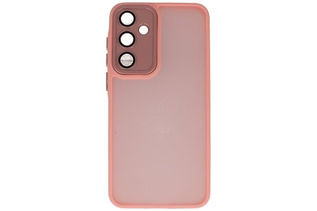 Mat-Transparent met Camera Beschermer Case voor Samsung Galaxy A07 Roze