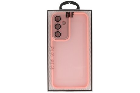Mat-Transparent met Camera Beschermer Case voor Samsung Galaxy A07 Roze