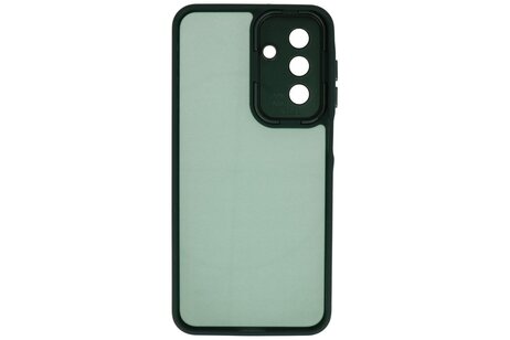 Mat-Transparent met Camera Beschermer Case voor Samsung Galaxy A07 Donker Groen