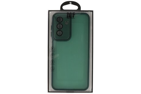 Mat-Transparent met Camera Beschermer Case voor Samsung Galaxy A07 Donker Groen