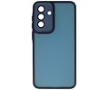 Mat-Transparent met Camera Beschermer Case voor Samsung Galaxy A17 Blauw