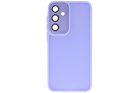 Mat-Transparent met Camera Beschermer Case voor Samsung Galaxy A17 Paars