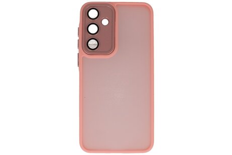 Mat-Transparent met Camera Beschermer Case voor Samsung Galaxy A17 Roze