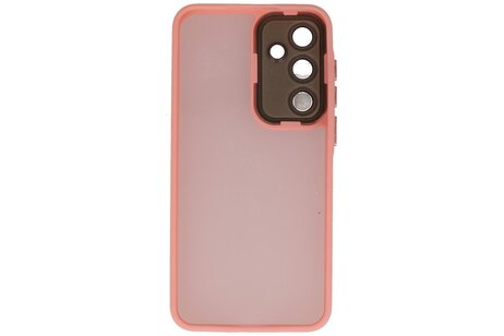 Mat-Transparent met Camera Beschermer Case voor Samsung Galaxy A17 Roze