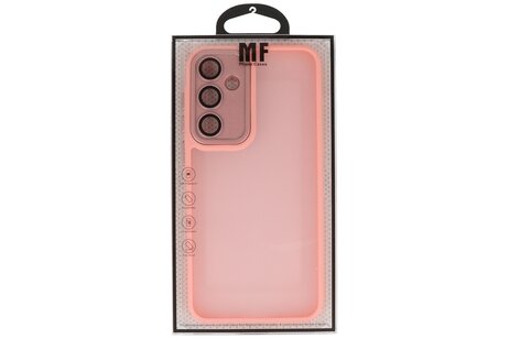 Mat-Transparent met Camera Beschermer Case voor Samsung Galaxy A17 Roze