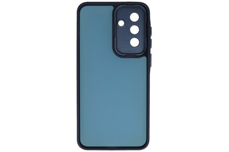 Mat-Transparent met Camera Beschermer Case voor Samsung Galaxy A35 Blauw