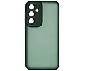 Mat-Transparent met Camera Beschermer Case voor Samsung Galaxy A55 Donker Groen