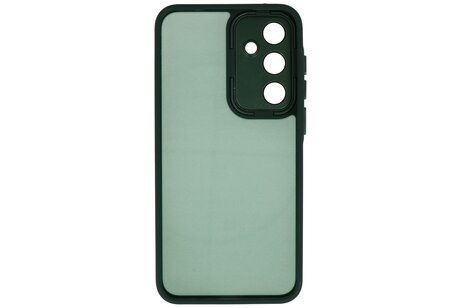 Mat-Transparent met Camera Beschermer Case voor Samsung Galaxy A36 - A56 Donker Groen