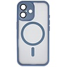 Mat-Transparent met Camera Beschermer Magsafe Case voor iPhone 14 Blauw