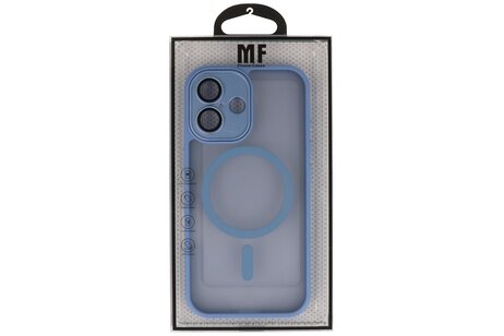 Mat-Transparent met Camera Beschermer Magsafe Case voor iPhone 15 Blauw