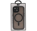 Mat-Transparent met Camera Beschermer Magsafe Case voor iPhone 14 Plus Zwart