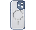 Mat-Transparent met Camera Beschermer Magsafe Case voor iPhone 16 Blauw