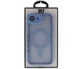 Mat-Transparent met Camera Beschermer Magsafe Case voor iPhone 16e Blauw