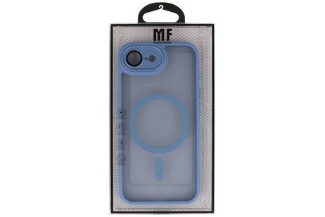 Mat-Transparent met Camera Beschermer Magsafe Case voor iPhone 16e Blauw