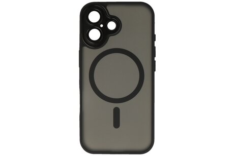 Mat-Transparent met Camera Beschermer Magsafe Case voor iPhone 17 Zwart