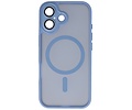 Mat-Transparent met Camera Beschermer Magsafe Case voor iPhone 17 Blauw
