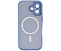 Mat-Transparent met Camera Beschermer Magsafe Case voor iPhone 17 Blauw