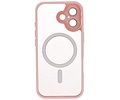 Mat-Transparent met Camera Beschermer Magsafe Case voor iPhone 17 Roze