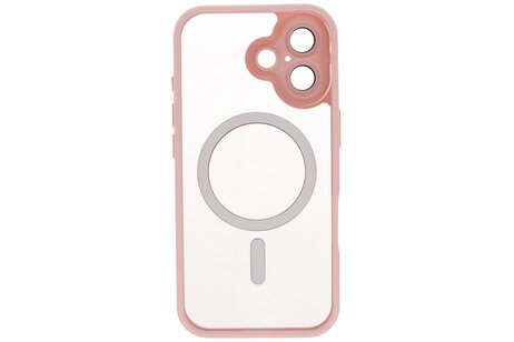 Mat-Transparent met Camera Beschermer Magsafe Case voor iPhone 17 Roze
