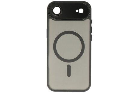Mat-Transparent met Camera Beschermer Magsafe Case voor iPhone 17 Air Zwart