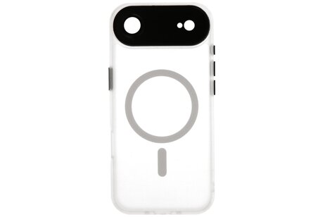 Mat-Transparent met Camera Beschermer Magsafe Case voor iPhone 17 Air Wit