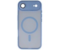 Mat-Transparent met Camera Beschermer Magsafe Case voor iPhone 17 Air Blauw