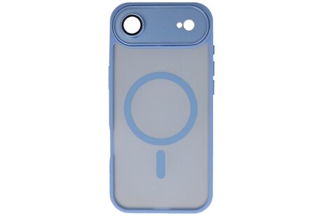 Mat-Transparent met Camera Beschermer Magsafe Case voor iPhone 17 Air Blauw