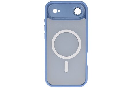Mat-Transparent met Camera Beschermer Magsafe Case voor iPhone 17 Air Blauw