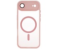 Mat-Transparent met Camera Beschermer Magsafe Case voor iPhone 17 Air Roze
