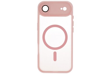 Mat-Transparent met Camera Beschermer Magsafe Case voor iPhone 17 Air Roze