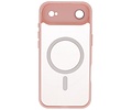 Mat-Transparent met Camera Beschermer Magsafe Case voor iPhone 17 Air Roze
