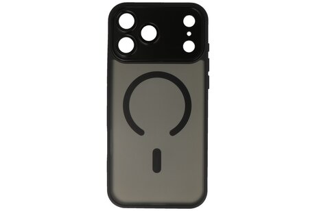 Mat-Transparent met Camera Beschermer Magsafe Case voor iPhone 17 Pro Zwart