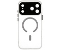 Mat-Transparent met Camera Beschermer Magsafe Case voor iPhone 17 Pro Wit