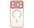 Mat-Transparent met Camera Beschermer Magsafe Case voor iPhone 17 Pro Roze