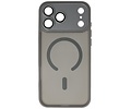 Mat-Transparent met Camera Beschermer Magsafe Case voor iPhone 17 Pro Max Grijs