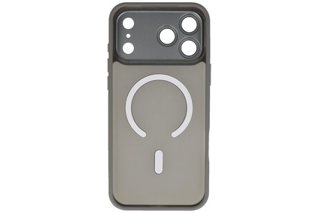 Mat-Transparent met Camera Beschermer Magsafe Case voor iPhone 17 Pro Max Grijs