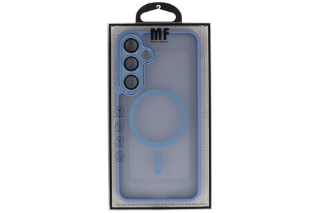 Mat-Transparent met Camera Beschermer Case voor Samsung Galaxy S24 Plus - S25 Plus Blauw