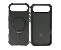 Leger Serie - Magsafe met Staande Functie Hoesje voor de iPhone 17 Air Zwart