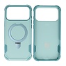 Leger Serie - Magsafe met Staande Functie Hoesje iPhone 17 Pro Max Turquoise