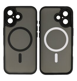 Mat-Transparent met Camera Beschermer Magsafe Case voor iPhone 17 Zwart