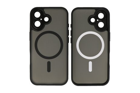 Mat-Transparent met Camera Beschermer Magsafe Case voor iPhone 17 Zwart