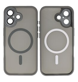 Mat-Transparent met Camera Beschermer Magsafe Case voor iPhone 17 Grijs