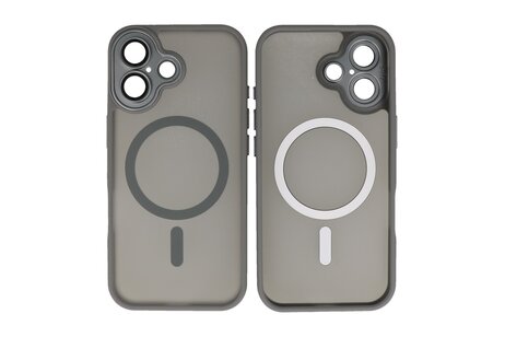 Mat-Transparent met Camera Beschermer Magsafe Case voor iPhone 17 Grijs