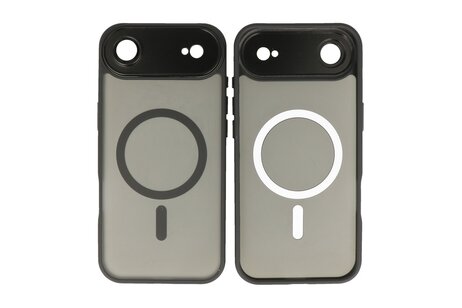 Mat-Transparent met Camera Beschermer Magsafe Case voor iPhone 17 Air Zwart