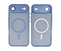 Mat-Transparent met Camera Beschermer Magsafe Case voor iPhone 17 Air Blauw